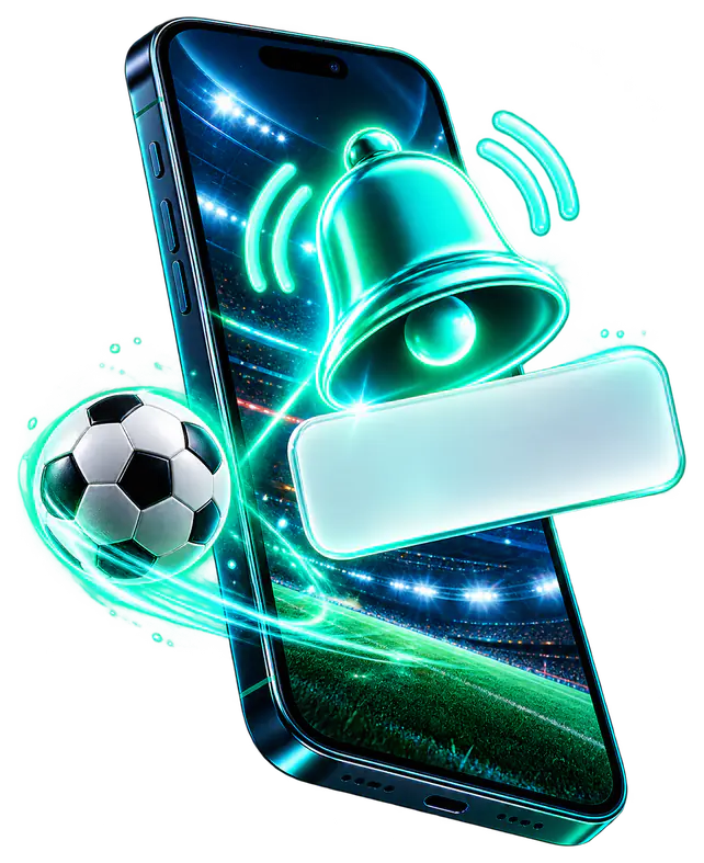 Match alert notification on an Android phone