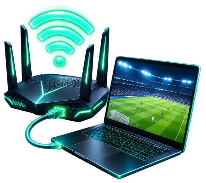 Network settings for streaming on a PC