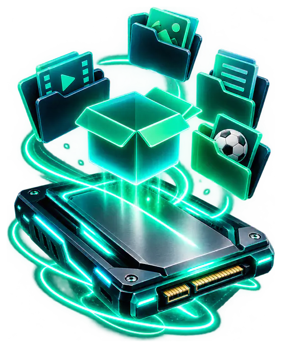 Emulator storage space overview