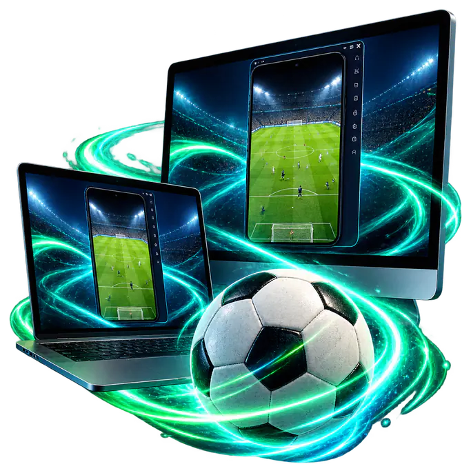 Sportzfy for PC running in an Android emulator on a laptop